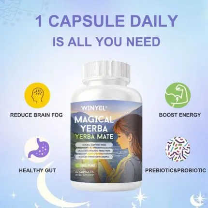 WINYEL Yerba Mate Capsules for focus