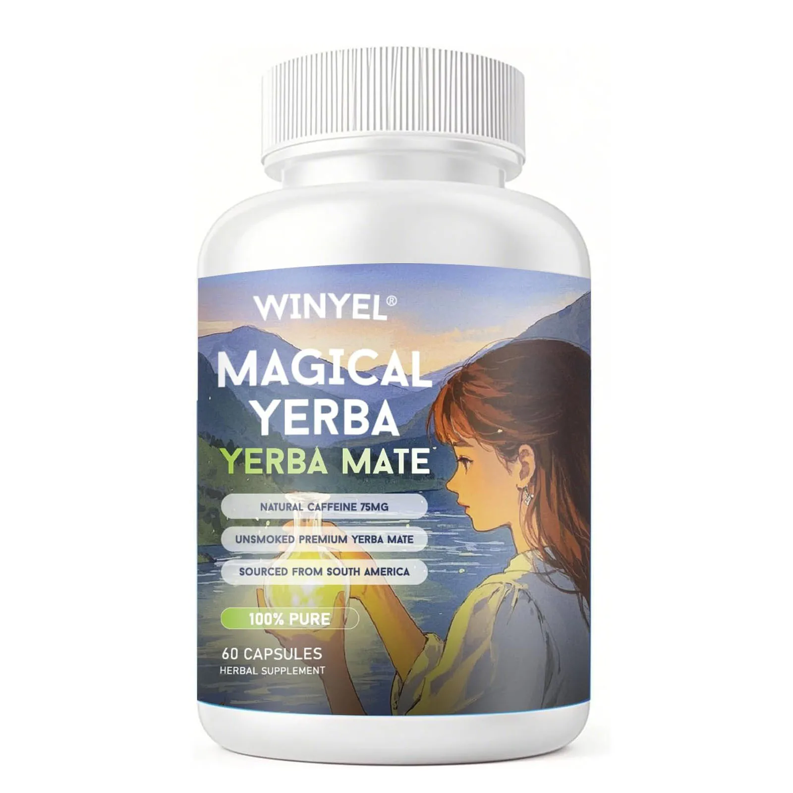 WINYEL Yerba Mate Capsules WINYEL Yerba Mate Capsules for energy