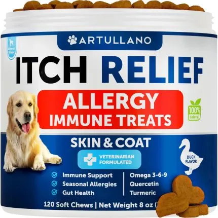 Dog allergy relief chews for itchy skin